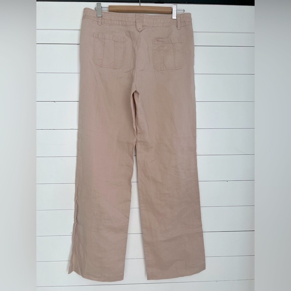 Sandro blush col linen pants - Picture 2 of 6
